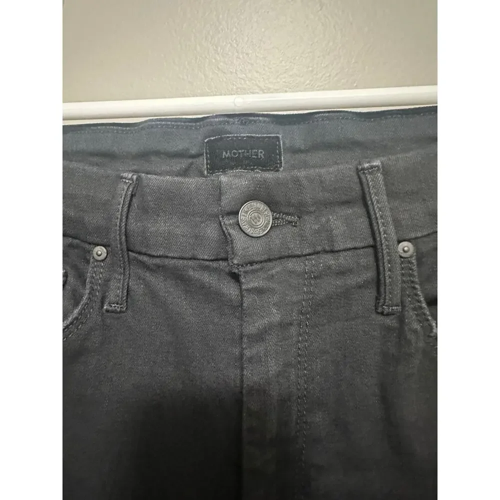 MOTHER The Looker Skinny Jeans in Not Guilty in Black Size 27 - Picture 3 of 10